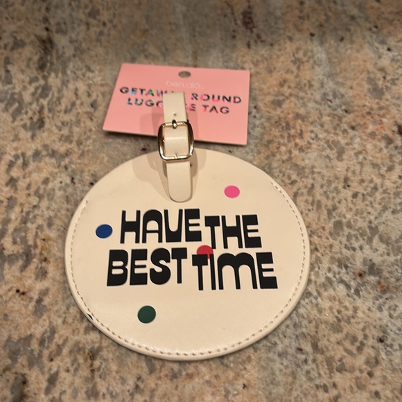 Ban.do Cream Luggage Tag - Picture 3 of 6